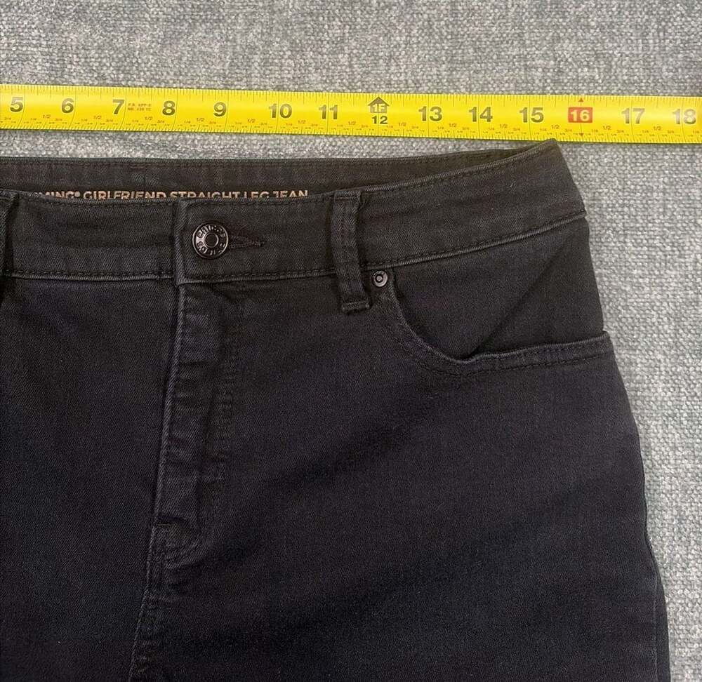 Chico's So Slimming Girlfriend Straight Leg Jeans, Black, Size 0.5 (US 6R) - Picture 8 of 8